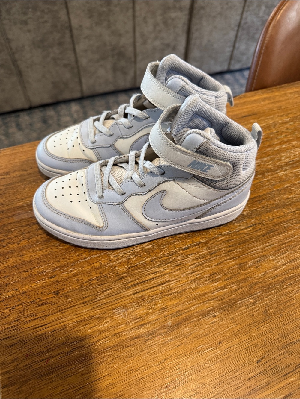 Nike Court Borough Mid 2 High Top Sneakers White & Gray